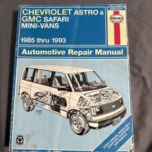 Chevrolet Astro & GMC Safari Mini-Vans 1985 - 1993 Haynes Repair Manual #1477